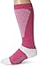 Wigwam Women's Snow Sirocco Midweight Wool Ski Sock, Carmine Rose, Medium