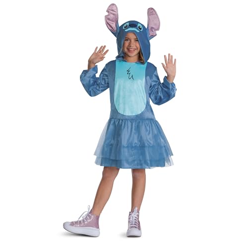 Disney Lilo & Stitch Dress Costume for Kids, Official Lilo and Stitch Hooded Dr…