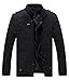 Lega Men's Casual Thick Jacket Cotton Stand Collar Windbreaker