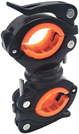 ElfAnt Flashlight Holder Bicycle Light Mounting Bracket, Bicycle Mounting Bracket LED Flashlight Mount Holder Torch Clip 360º Rotation