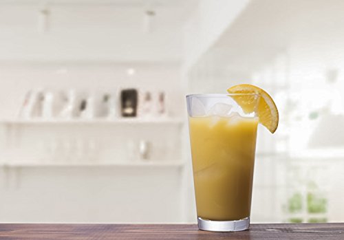 Palais Glassware 'Hendaye' Collection, Clear Glass Sets (Set of 16 - 8 17 OZ & 8 13 OZ, Clear)