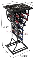 Sorbus® Marble Wine Rack Console Table