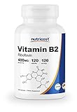 Nutricost Vitamin B2 (Riboflavin) 400mg, 120 Capsules
