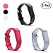 Ldaai Replacement Bands for Fitbit Flex, Fashion Adjustable Silicone Sport Wristband with Chrome Clasp and Fastener Buckle, Prevent Tracker Falling Off (No Tracker)