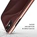 Ringke Wave Case Compatible with iPhone X iPhone 10, Qi Wireless Charge Compatible Dual Layer Heavy Duty Textured Shock Absorbent Drop Resistant Protection Design Cover - Rose Blush