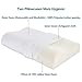 VECELO Memory Foam Contour Pillow, for Side Sleeper-Relieve Neck Pain with Washable Zippered Anti-Dust Breathable Cover-Standard Size for Adult & Children, White