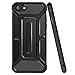JETech Case for iPhone 7, Slim Cover with Microfiber, Black