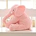 Lovous Stuffed Elephant Plush Doll, Pink