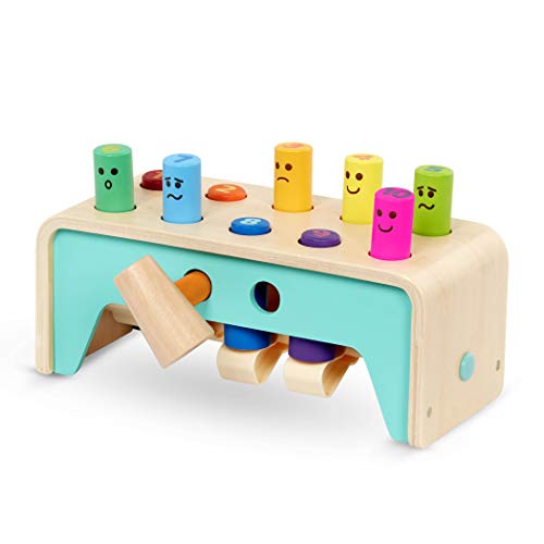 Battat Wooden Hammer Toy For Kids, Toddlers Pounding Bench With