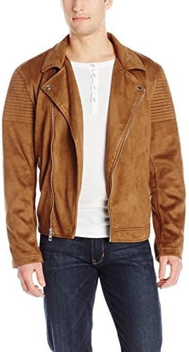 guess asymmetrical leather jacket
