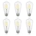 Antique LED Bulb, 4W (40W Equivalent) ST58 Vintage Edison Light Bulb LED Lighting, 470 Lumen Daylight White 5000K E26 Base, Pack of 6