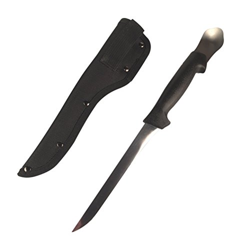 Ultimate Kitchenâ„¢ â€“ 7â€ Fillet Knife with Gut Spoon and Sheathâ€“ LIFETIME WARRANTY: Includes a Lifetime Replacement Warranty and EBOOK: How to Fillet a Fish (with Recipes)