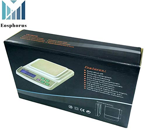 600 g (21 oz) / 0.01 g Digital LCD Balance School Scale Lab Balance Accuracy Precision with USB AC/DC Adapter