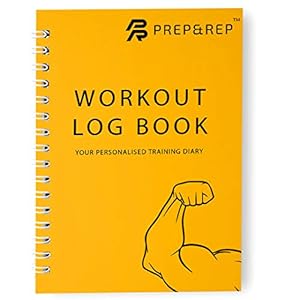 Prep-and-Rep-Gym-Workout-Logbook-114-Training-Record-Pages-A5-Gym-Fitness-Training-Diary-Set-Yourself-Goals-Record-Training-Progress Prep and Rep Gym Workout Logbook | 114 Training Record Pages | A5 Gym, Fitness & Training Diary | Set Yourself Goals…