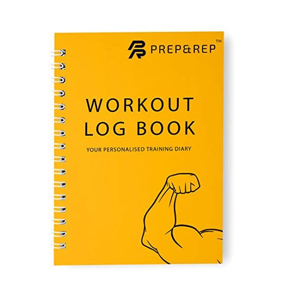 Prep-and-Rep-Gym-Workout-Logbook-114-Training-Record-Pages-A5-Gym-Fitness-Training-Diary-Set-Yourself-Goals-Record-Training-Progress Prep and Rep Gym Workout Logbook | 114 Training Record Pages | A5 Gym, Fitness & Training Diary | Set Yourself Goals…