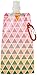 Vapur Reflex Flexible Water Bottle - with Carabiner, .50 Liter, 16 Ounces, - Soho Triangles Teal/Orange