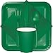 Creative Converting 320062 Graduation Theme Emerald Green Tablecloth