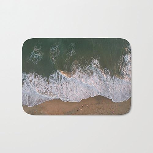 AfagaS The Waves Flush Up The Shore Rectangle Front Welcome Door Mat Large Outdoor Indoor Entrance Doormat Durable Heat-resisting Non-slip Rug Size 18x30 Inches