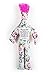 Dammit Doll - Classic Dammit Doll - Harajuku - Lt. Blue with floral print , Bright Pink Hair - Stress Relief, Gag Gift