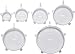 KUUK Silicone Lids/Food Covers for Cups, Bowls, Mugs etc. Stretch to Fit (Set of 6)
