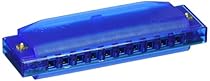 Clearly Colorful Translucent Harmonica, Blue
