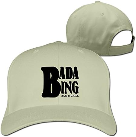 Yesher Cool Bada Bing Baseball Cap - Adjustable Hat - Natural