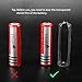 UltraFire 186 50 Battery 3.7V Rechargeable Battery 2600mAh Max Li-ion Button Top Battery (2 Pack)
