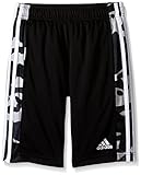 adidas Big Boys Essentials Camo Short, Black/Dark Grey, Small