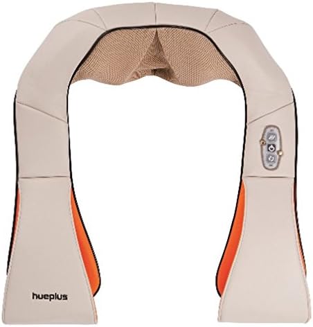 Hue-Plus Shoulder and Neck Massager Thermal Wired Massage Shiatsu Kneading with Heat Relax Pain Relief