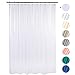 AmazerBath Plastic Shower Curtain, 72" W x 72" H EVA 8G Shower Curtain with Heavy Duty Clear Stones and 12 Grommet Holes Thick Bathroom Plastic Shower Curtains Without Chemical Odor-Clear primary