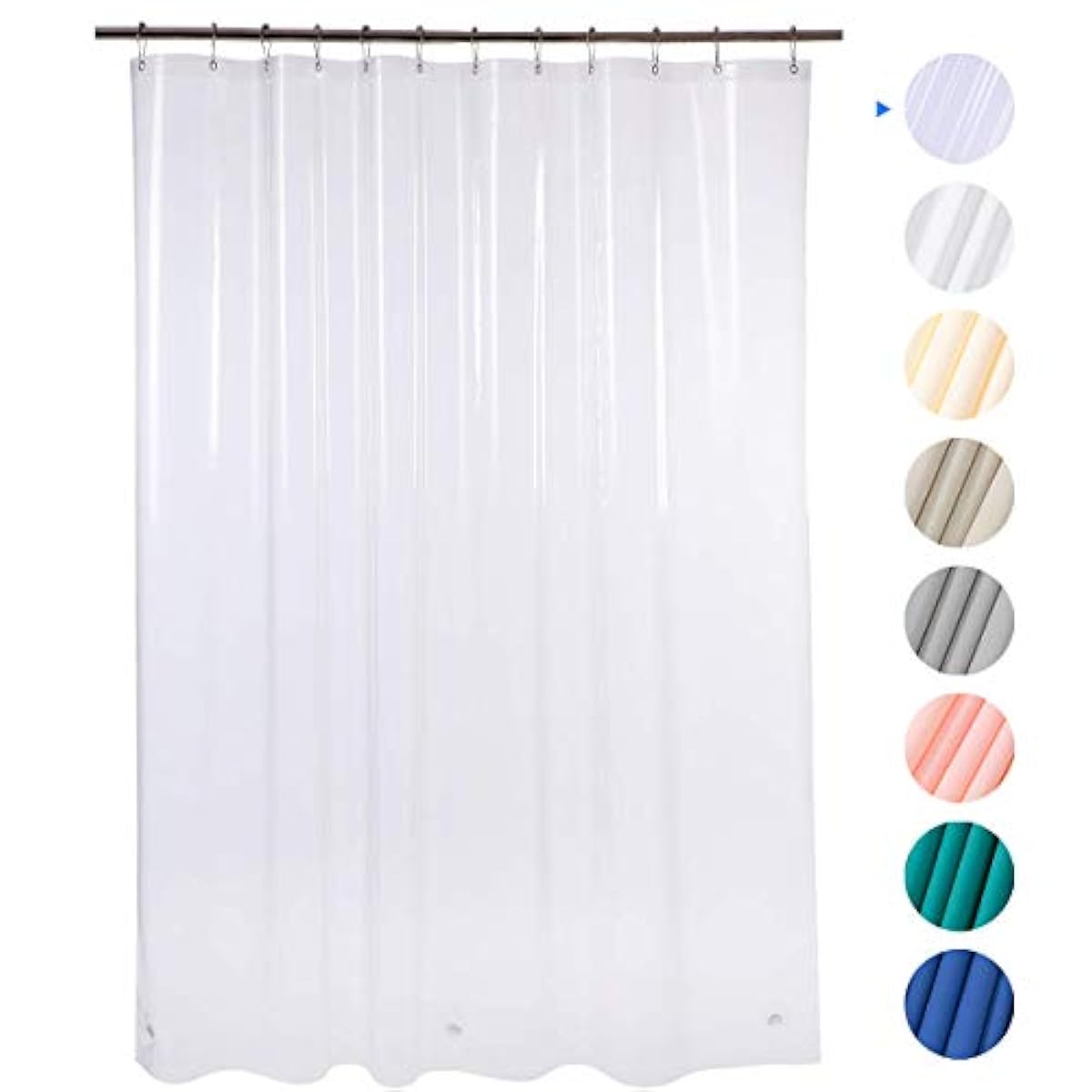 Mildew Resistant Fabric Shower Curtain Bathroom Waterproof