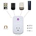 WiFi Smart Plug, Wireless Socket Outlet Switch Timer, Works with Amazon Alexa Google Assistant IFTTT with Smartphone APP, Turn on/off Switch, LED Indicator for Home Appliances