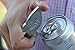 BeerShark - Shotgun Tool, Bottle Opener Keychain and Beer Can Opener, Silver, Made in the USA
