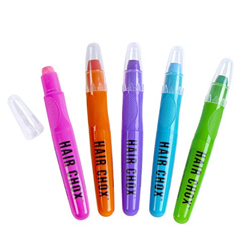 Fashion Angels Hair Chox Set Kids Hair Chalk Set in 5 Vibrant Colors