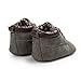 Voberry Toddler Baby Boy's Leather Sneaker Shoes Lace up Snow Boots Warm (12~18 Month, Dark Gray)