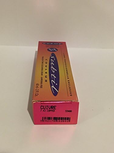 Subtil Couleur Tone on Tone Colouring Hair Cream: 7.43 Copper