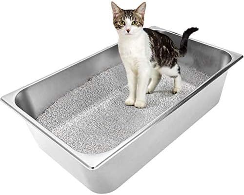 Caja Arena Gato Caja De Arena Para Gatos XL Acero Inoxidable