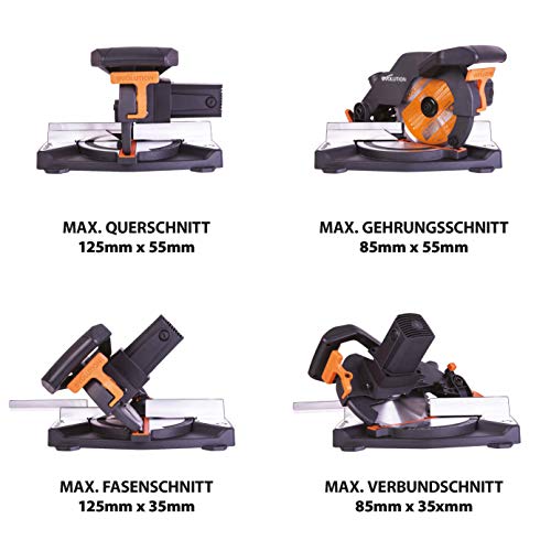 Evolution Power Tools - R210CMS Mehrzweck-Gehrungssäge, 210 mm (230 V), Kabelgebunden – Bild 5