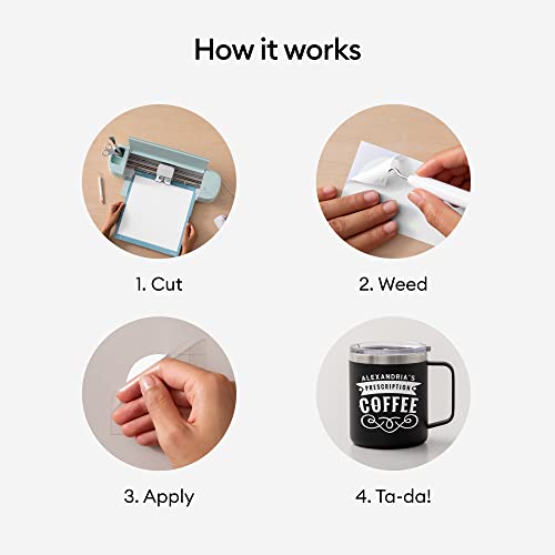 Cricut Premium Permanent Vinyl Roll (12 in x 30 ft), WeatherResistant