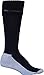 Pocket Socks Mens Athletic Travel Over the Calf Knit Socks with Hidden Zipper Pocket for Passport, ID, Cash, One Size, 1 Pair, Dark Black