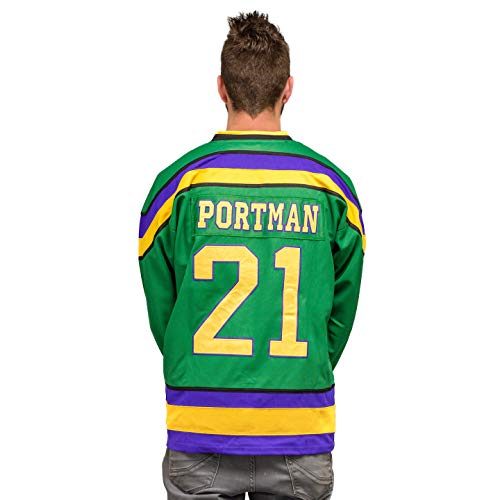 Adult Mighty Ducks Hockey Green Jersey