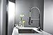 BWE Modern Oil Rubbed Bronze Commercial Pull Down Two Handle Kitchen Sink Faucet with Swivel Pull Out High Pressure Lock Sprayer Commercial Pre Rinse Faucet