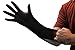 AMMEX Black Nitrile Disposable Exam Gloves 3 Mil, Latex & Powder Free, Food-Safe, Textured Non-Sterile, X-Large, Case of 1000