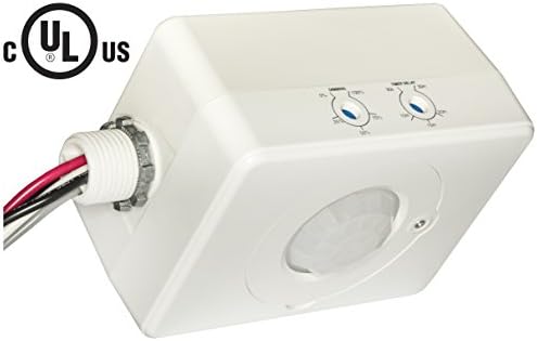 Dimmable Occupancy Sensor by GridNavigator- Fixture Mount PIR motion sensor, 0 - 10V dimming LED, White