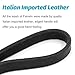 FAIRWIN Leather Dog Leash 6 Foot - Braided Military Grade Heavy Duty Dog Leash for Large Medium Small Dogs Training and Walking (Black, S:1/2