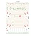 Desert Cactus Bunny Rabbit Happy Birthday Invitations Style 2 Invite Cards (25 Count) With Envelopes Girls Boys Kids Party (25ct)