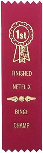 Adulting FTW Finished Netflix Binge Champ Award Ribbon on Gift Card