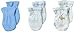 Spasilk Unisex-Baby Newborn 3 Pack 100% Cotton Scratch Mittens, Blue Dino, 0-3 Months