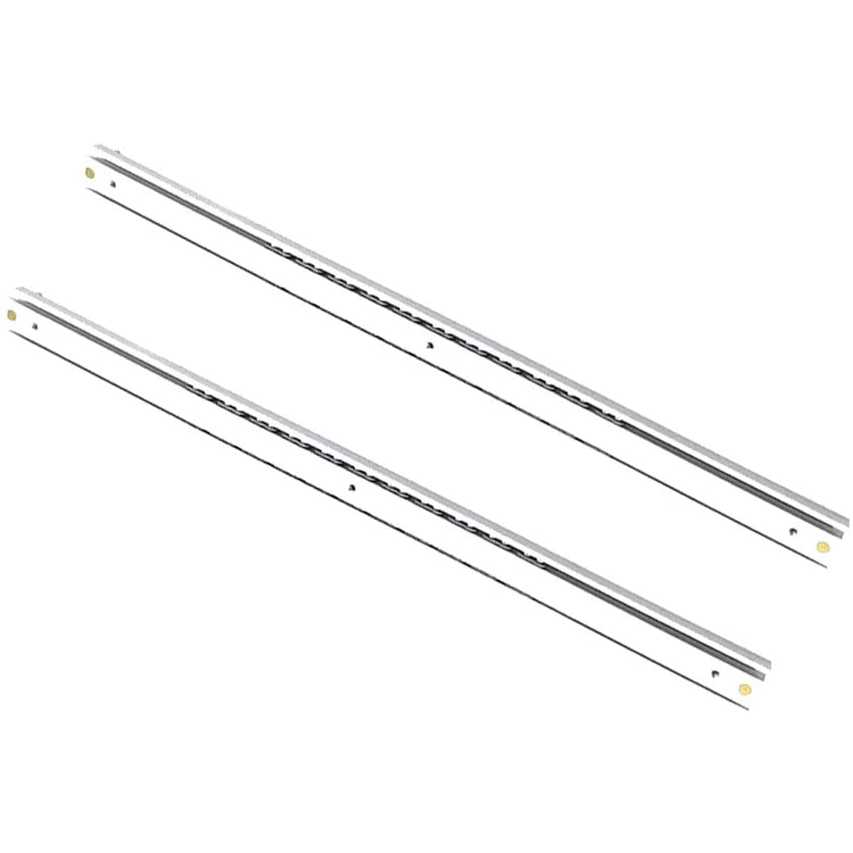 1 Pair Full Extension Drawer Runners 16mm Wide x 200mm Heavy Duty Ball Bearing Drawer Runner Slides Draw Depth for 16mm