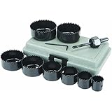 Felji 11-Piece Hole Saw Kit 3/4 to 2 1/2 Inch Set for Woodworking Sheet Metal Plastic